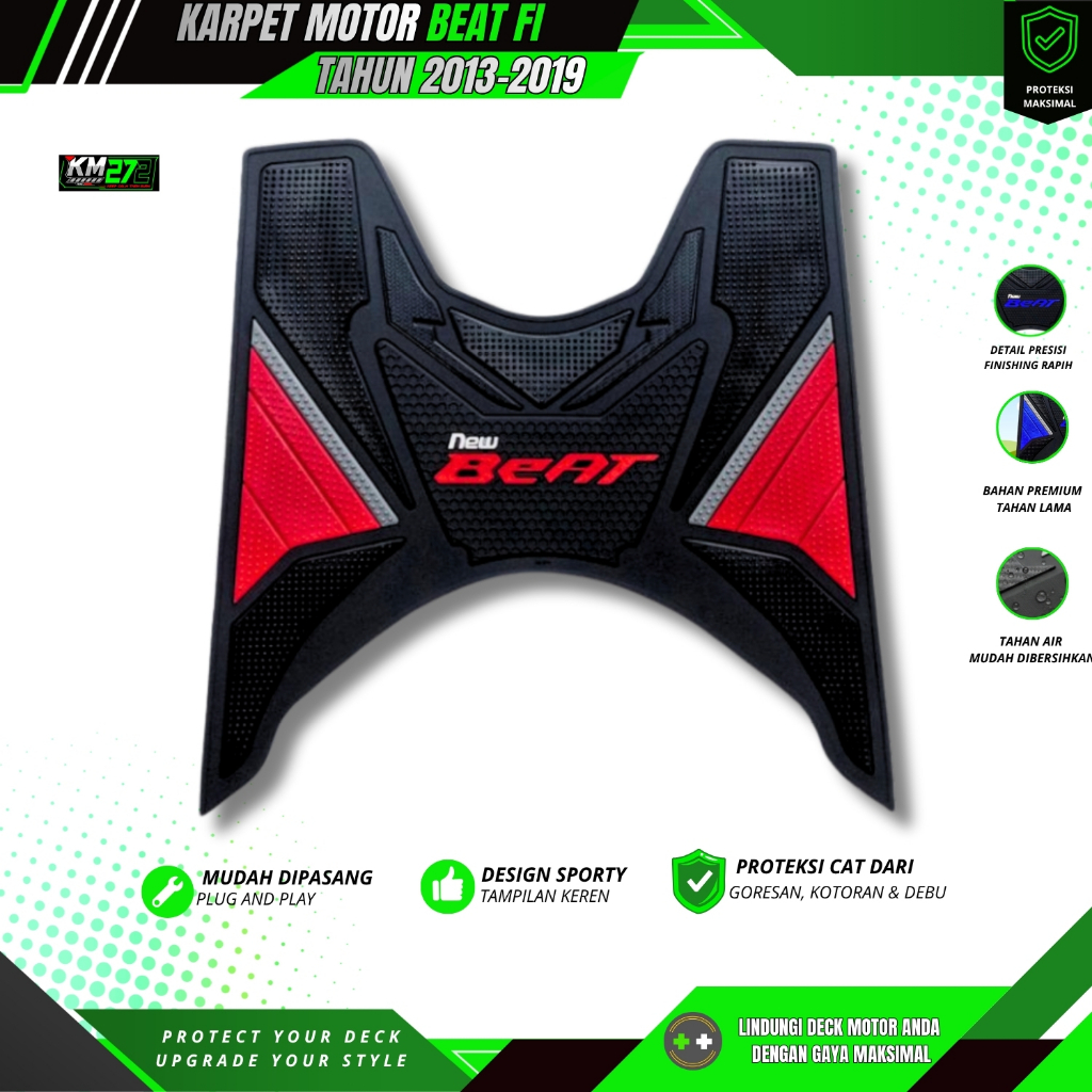 Beat Motorcycle Footrest 2008 ถึง 2026 / Beat Motorcycle Carpet / Beat Motorcycle Footrest