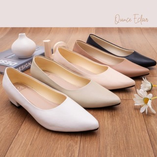 QUINCE Eclair Sepatu Kerja Hak 3 Cm Sepatu Wanita Simple Hak Chunky