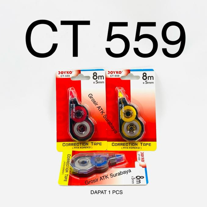 (GET 1 ชิ้น) CORRECTION TAPE JOYKO CT-559 / Tip-Ex Tipex Paper Joyko CT-559 CT 559