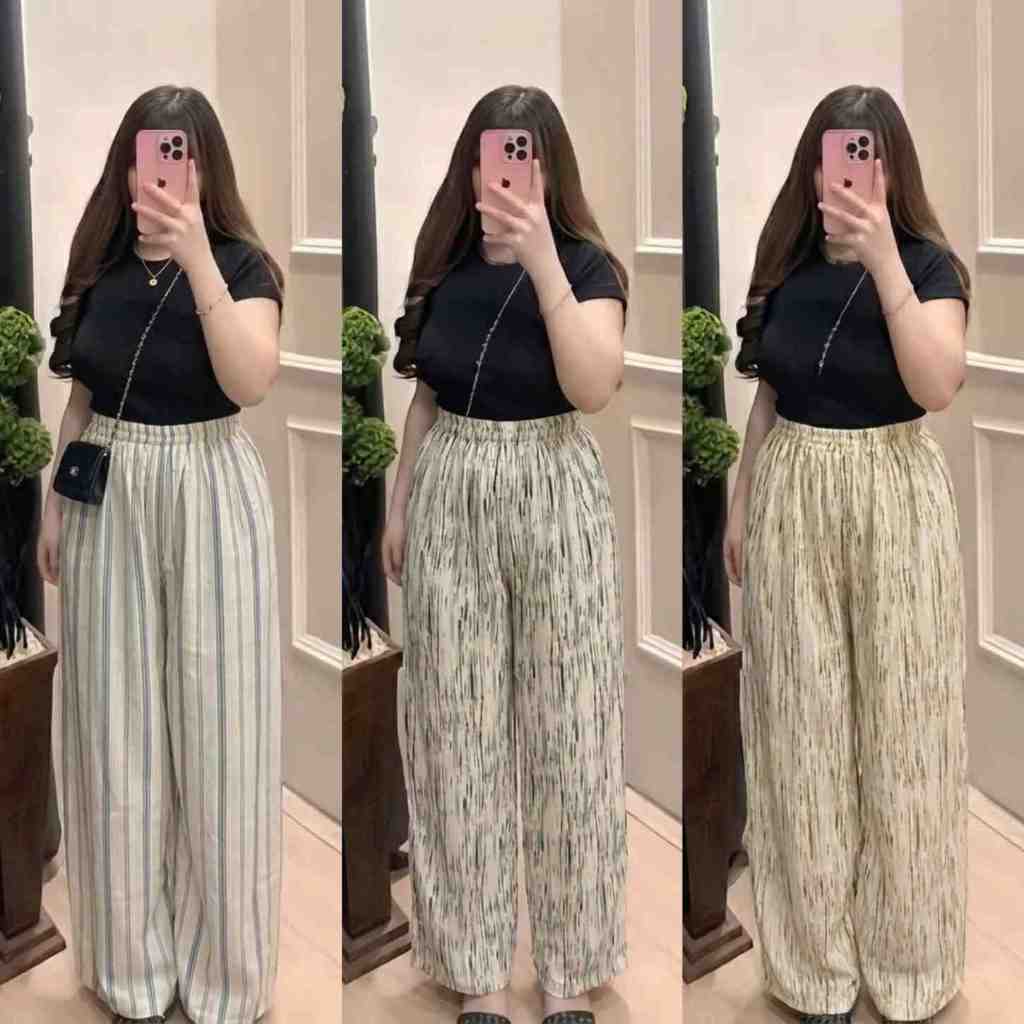 Queen - Everyday Pants Stripe Pants Abstract Motif Womens Culottes Pants Daily Office College Size M