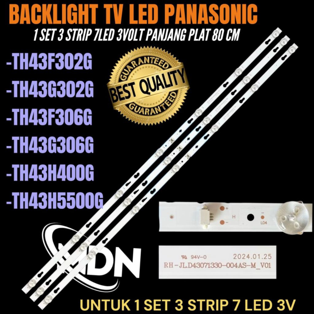 PANASONIC 43 นิ้ว LED TV BACKLIGHT TH-43F302G- TH-43G302G- TH-43F306G-/43G306G-/43H400G-/43H5500G PA