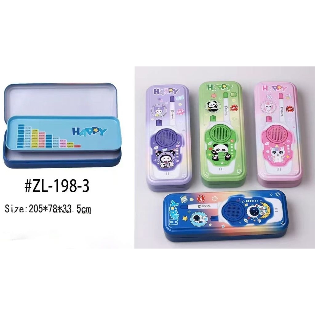 [PCS] 2-LAYER TIN PENCIL CASE ZL-1983 / 2-LAYER TIN PENCIL CASE ZL198 / TIN PENCIL BOX