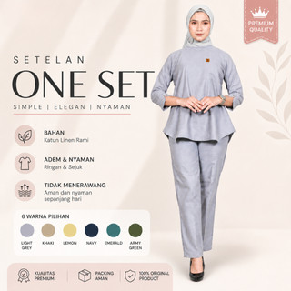 One set wanita kekinian katun premium high quality