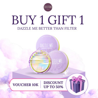 DAZZLE ME Better Than Filter HD Invisible Powder Loose Powder Oil Control | Double Kill Two Way Cake Pressed Powder | Maxnificent Essence Cushion | Loose Powder