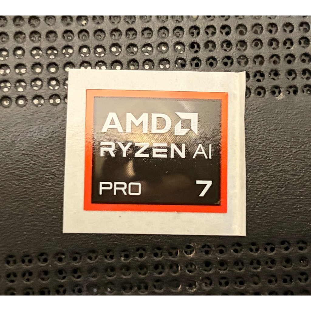 สติ๊กเกอร์โลโก้ Ryzen 7 PRO AI gen8/9 ดั้งเดิม