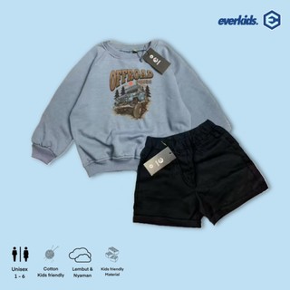 EVERKIDS Setelan Sweater Anak 1-6 Tahun Offroad