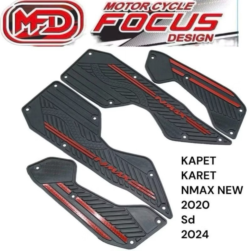 Nmax New 2020-2023 พรมมอเตอร์ไซค์ All New Nmax 2020-2023 ยางปูพื้น