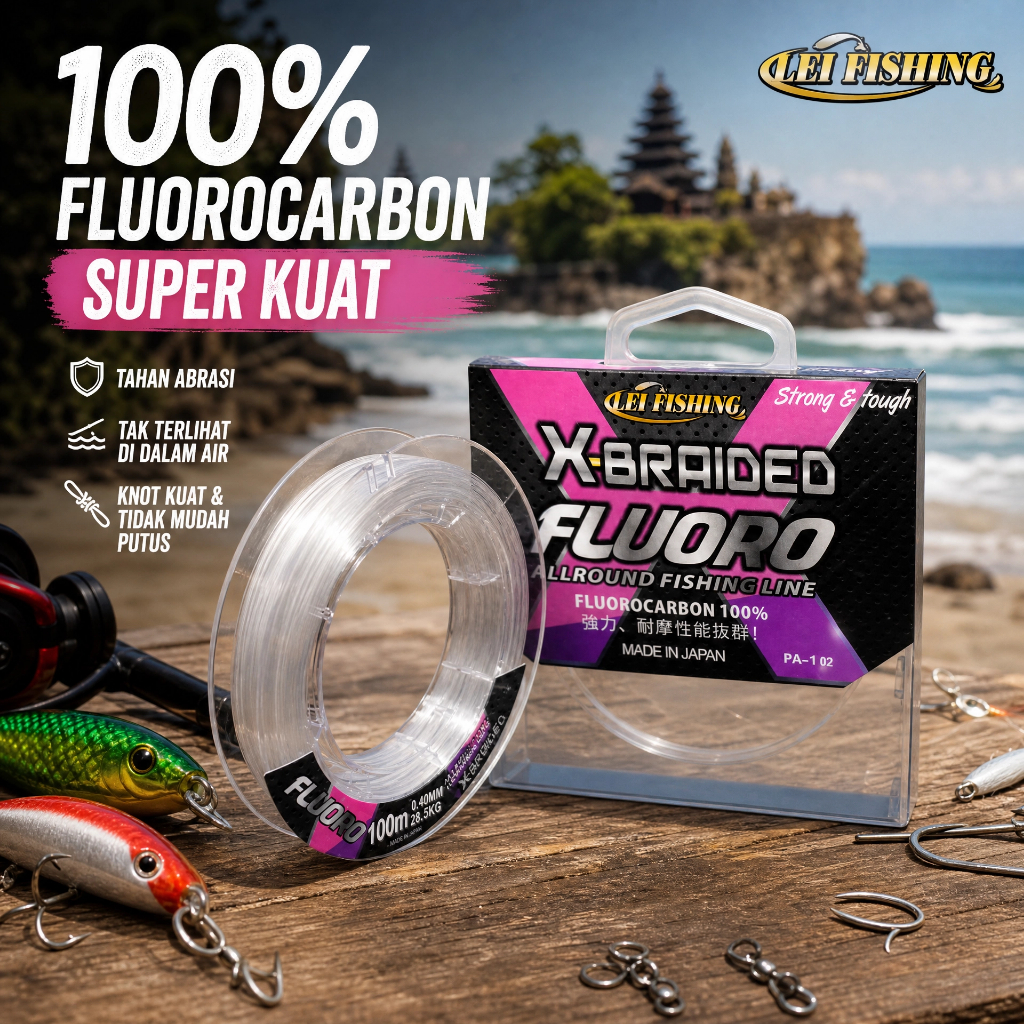 สายผู้นํา 100ม | สายฟูโรคาร์บอน | ควีนซีไลน์ นักพัฒนา | ผ้าไหม FISCH | PASSION Floerocarbon