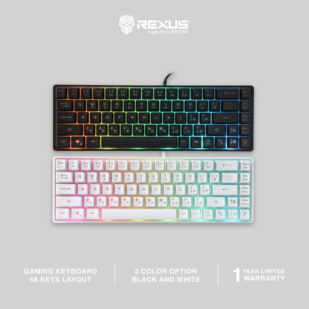 REXUS Mini Battlefire K68M Gaming Keyboard - REXUS K68MREXUS Mini Battlefire K68M Gaming Keyboard - 