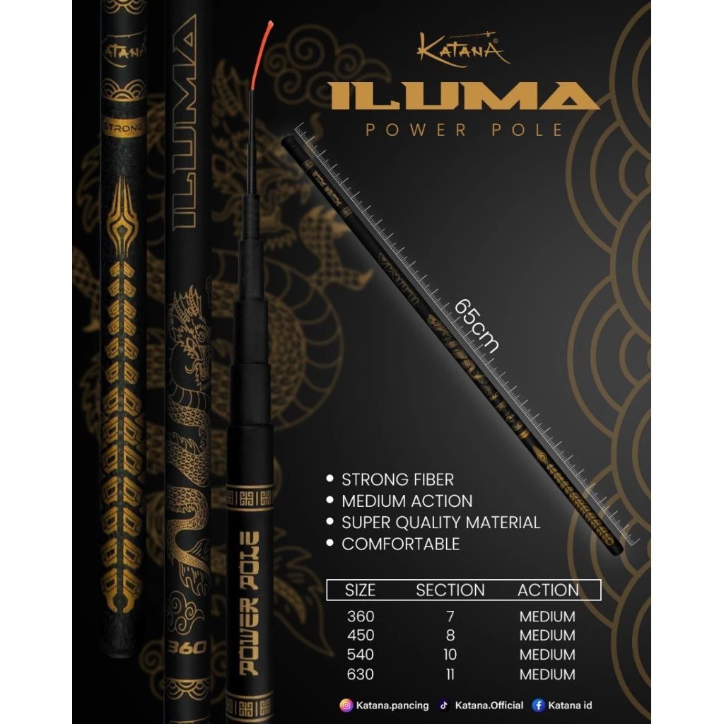 Tegek Katana ILUMA Power Pole 360 450