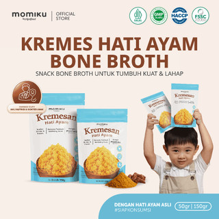 Realfood Momiku Kremes Hati Ayam Bone Broth TINGGI ZAT BESI TANPA MSG TANPA GULA | Kremesan Hati Ayam MPASI | Cemilan Penambah Berat Badan Anak
