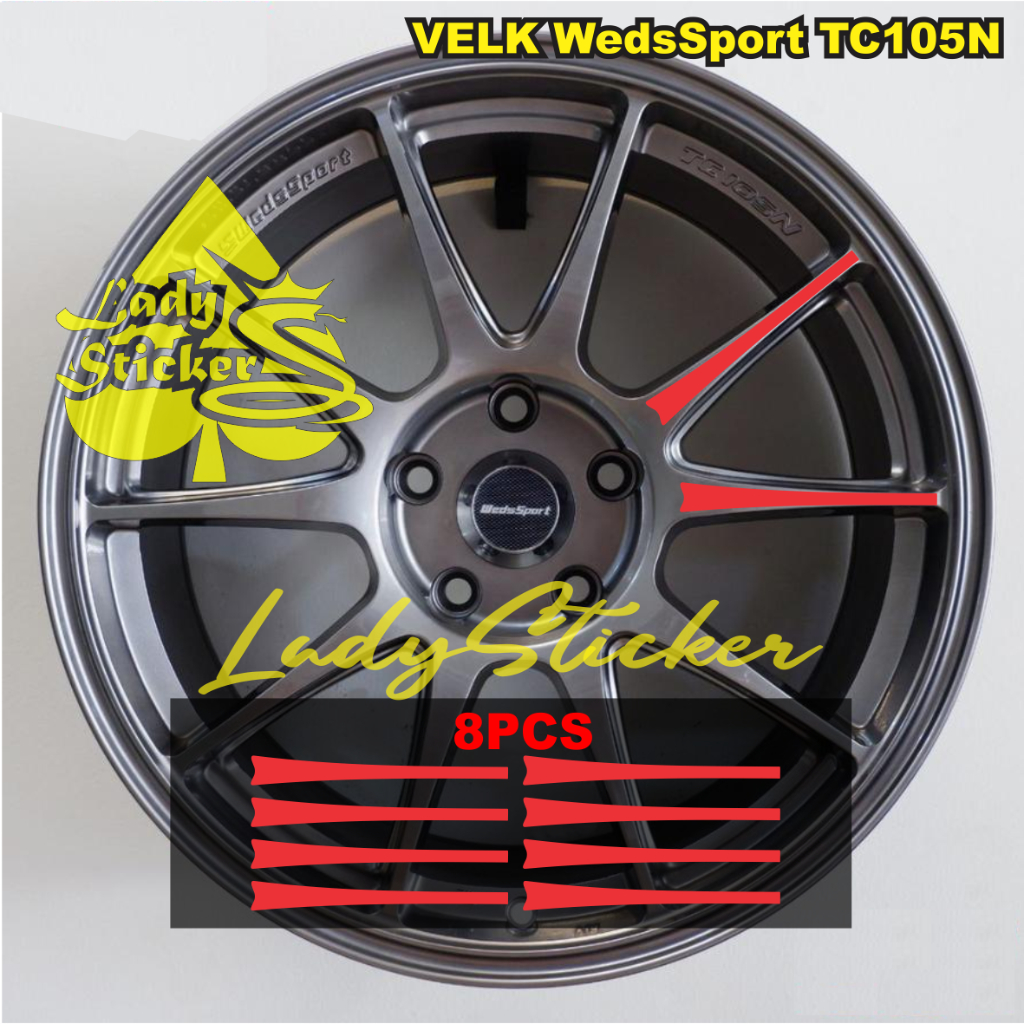 สติ๊กเกอร์ขอบ Weds Sport Tc105n สติ๊กเกอร์ขอบ wedsSport
