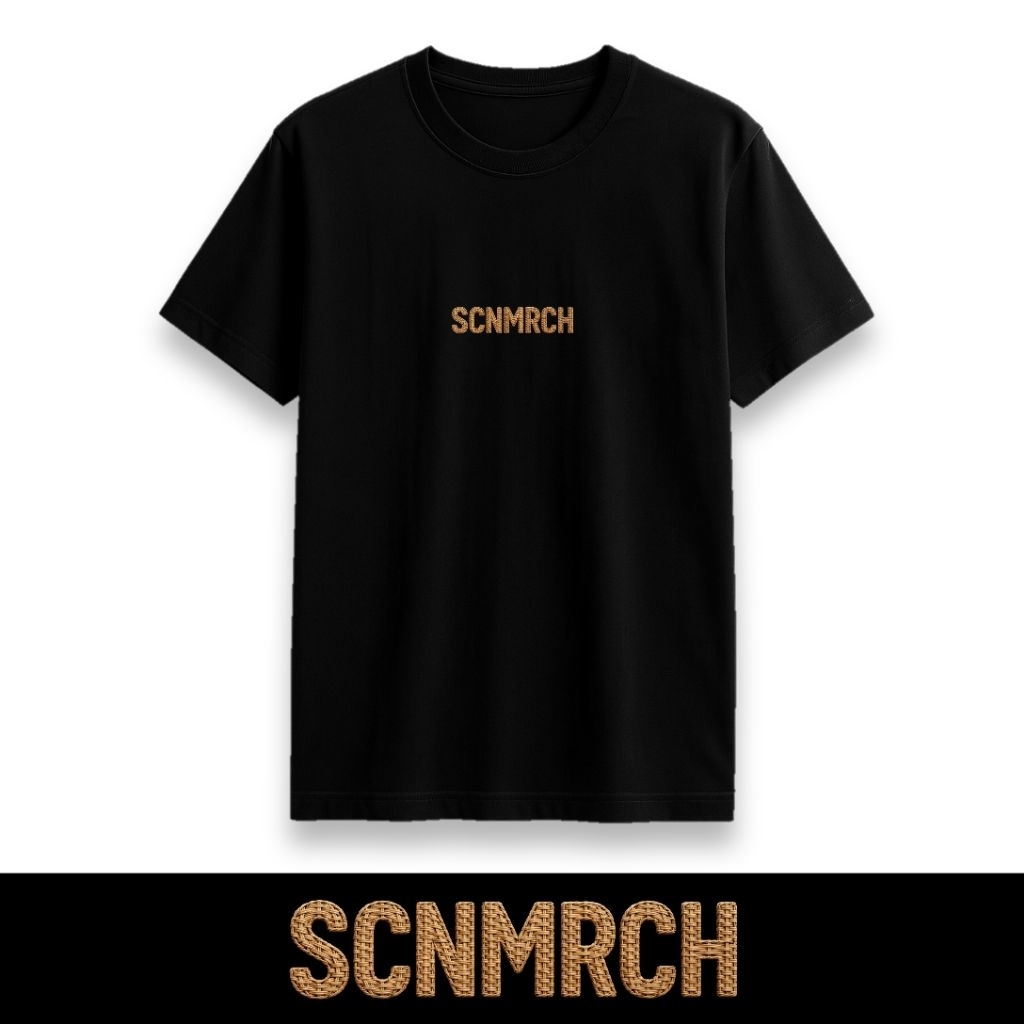 Original Scene Merch TS SCNMRCH TXT 01 BLK เสื้อยืด