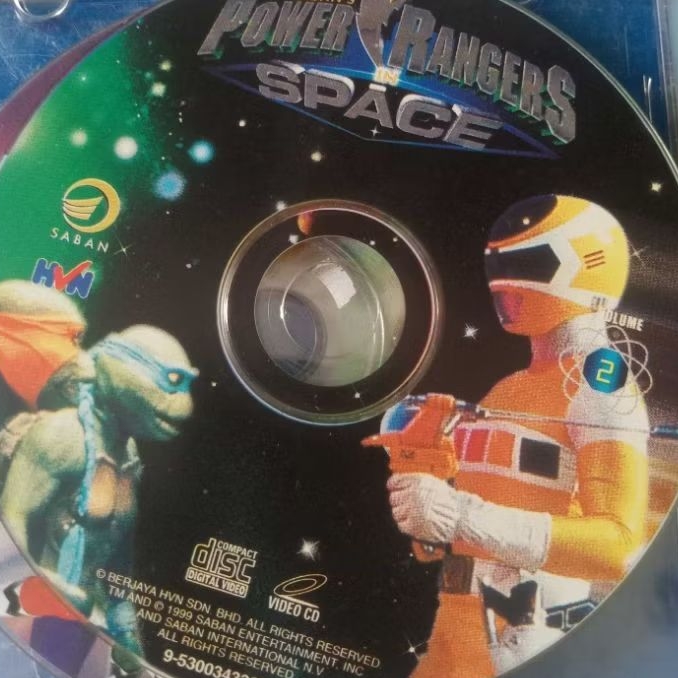 VCD ORIGINAL SABAN POWER RANGERS - SPACE VOL 2 ไม่มีฝาครอบ