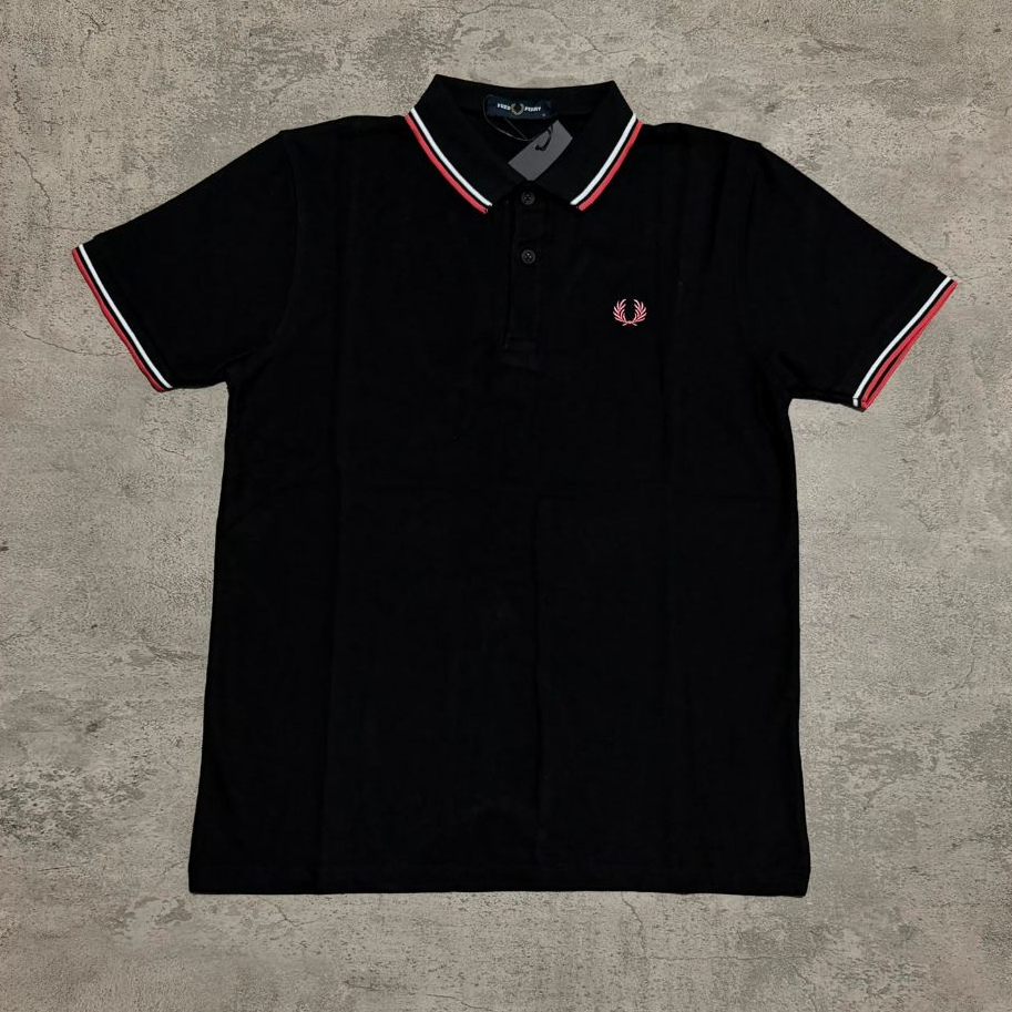 Fred Twin Red Soft Polo Shirt//Padd Collar Cuff List//Polo Shirt Fp Simple Twin