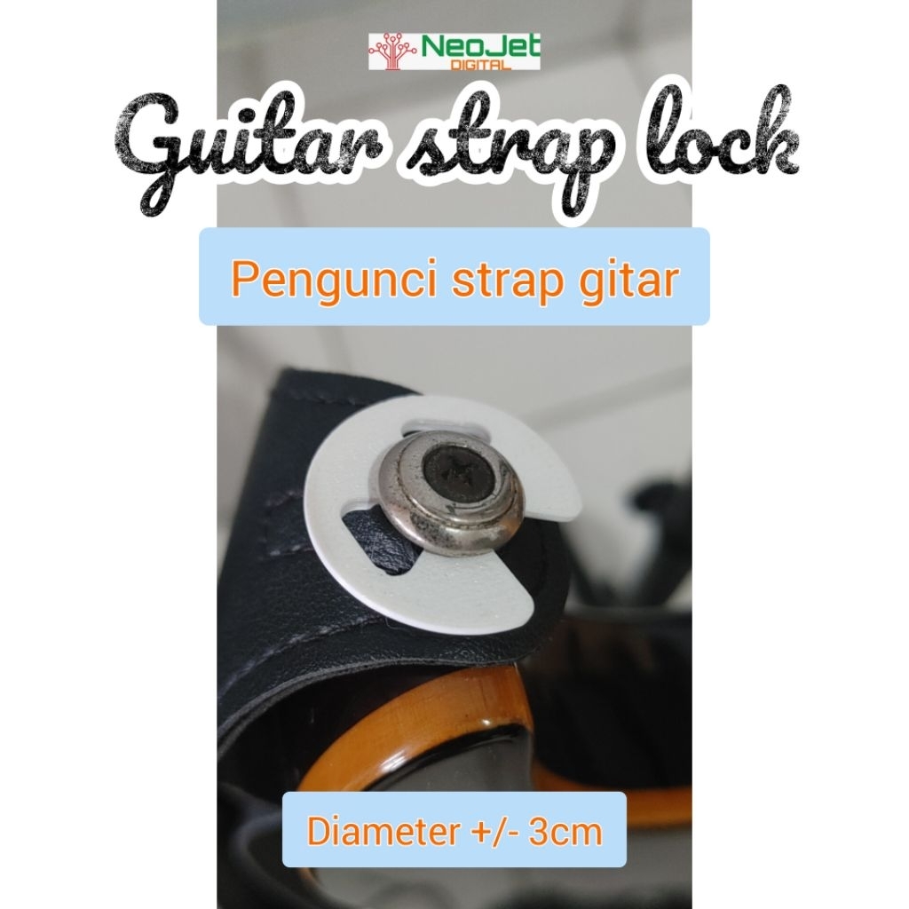สายกีตาร์ Lock Guitar Strap Lock Strap safety