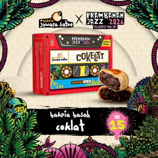 JUWARA SATOE X PRAMBANAN JAZZ [ ISI 15 ] Bakpia Basah Coklat - Makanan Snack Oleh Oleh Khas Jogja