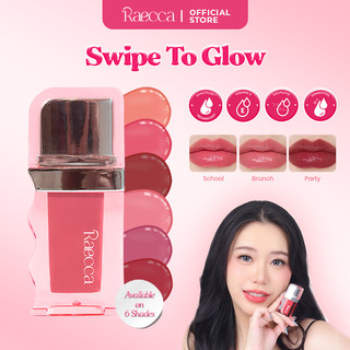 Raecca Swipe To Glow - Lipgloss Raecca dengan Golden Jojoba Oil untuk Melembapkan Bibir Kering 2.8ml #1stLipSpecialist