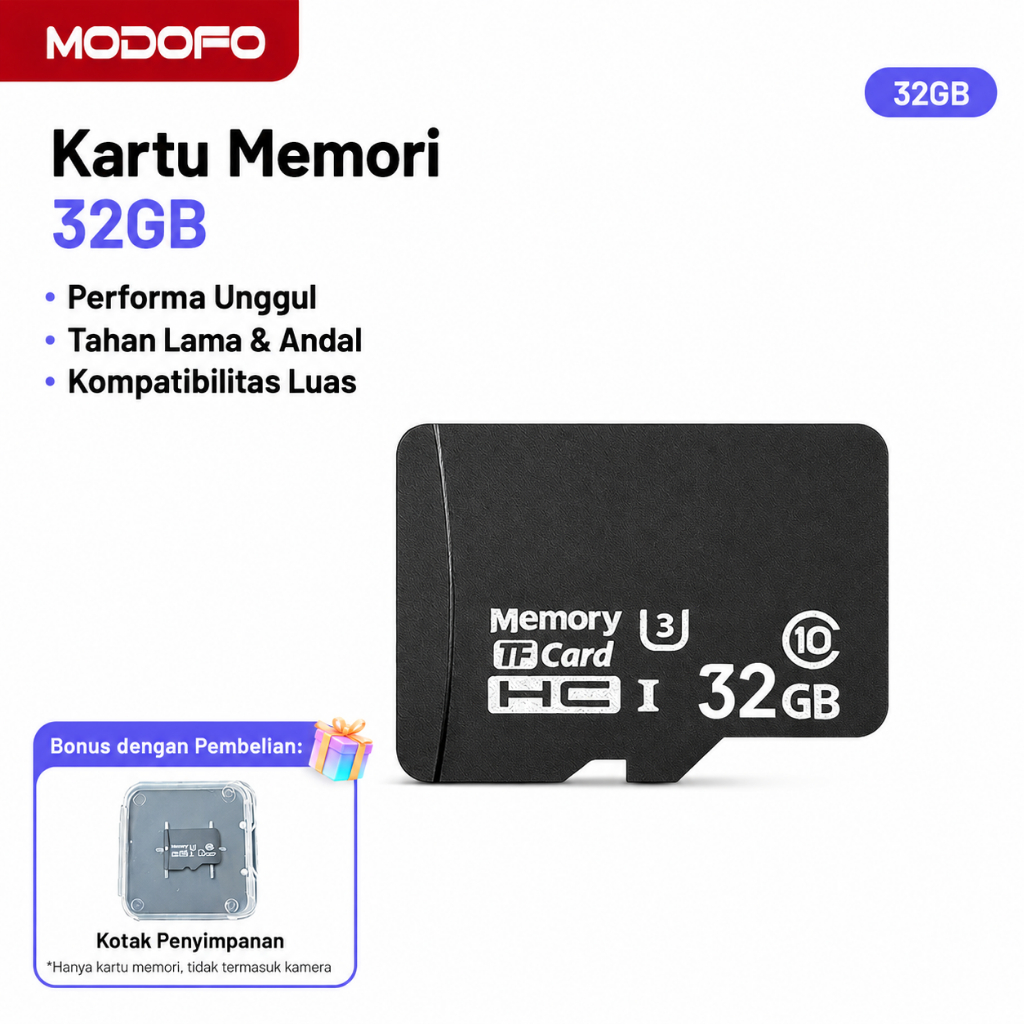 MODOFO การ์ด Micro SD ความเร็วสูง 32GB 64GB 128GB