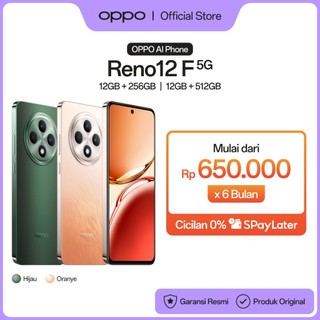 OPPO Reno12 F 5G 12GB+256GB/512GB [AI Potrait Expert, All-Round Armour, Dimensity 6300, 45W SUPERVOOC 5000mAh]