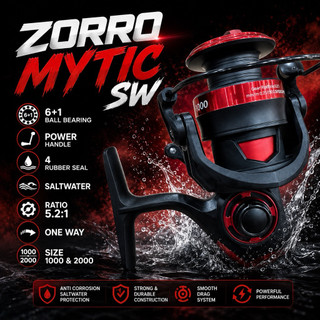 reel sw zorro mytic power handle