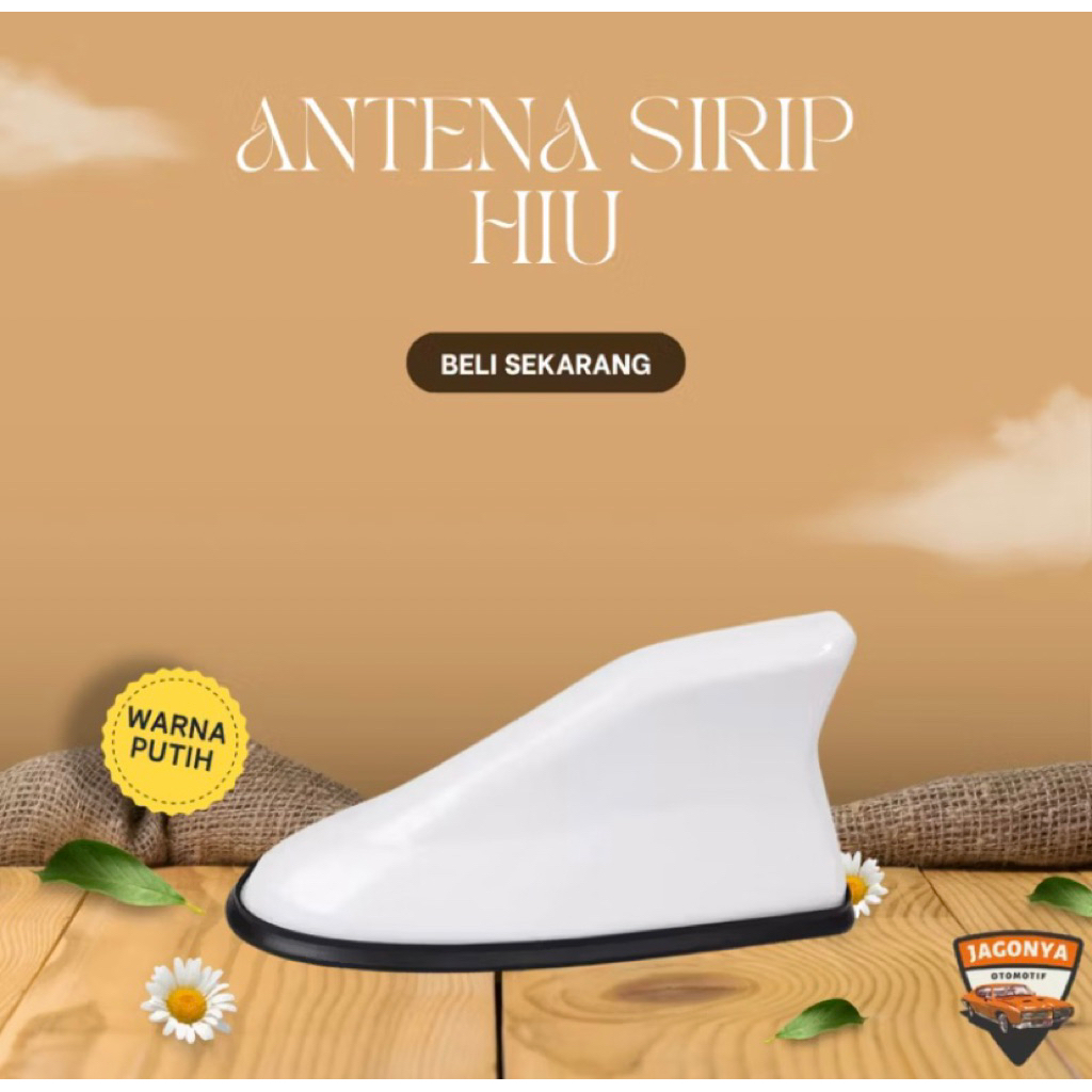 SHARK FIN ANTENNA CAR SHARK ANTENNA (สีขาว)