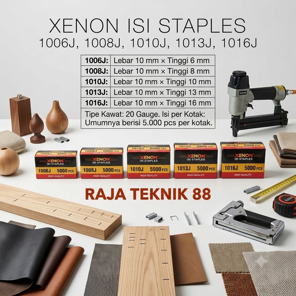 ลวดเย็บกระดาษ XENON รีฟิล 1006J / 1008J / 1010J / 1013J / 1016J