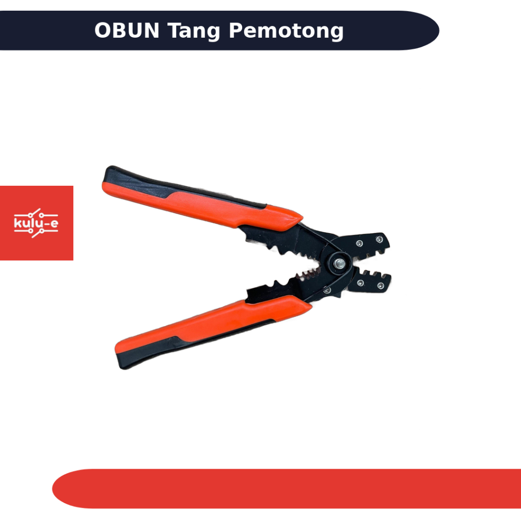 OBUN เครื่องตัดลวดไฟฟ้ามัลติฟังก์ชั่น Crimp Strip LJP-6629 สีส้ม