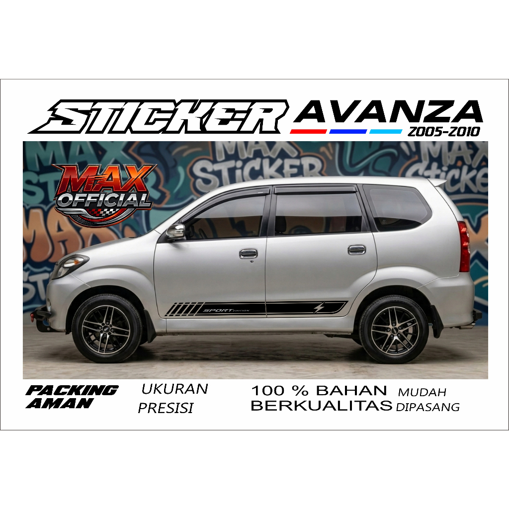 AVANZA 2005 - 2010 สติ๊กเกอร์ สติ๊กเกอร์ติดรถ Avanza เก่า