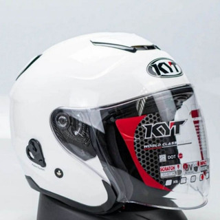KYT - HELM KYOTO SNI MURAH ORIGINAL MERK SKS GRATIS STIKER, WARNA HITAM MERAH