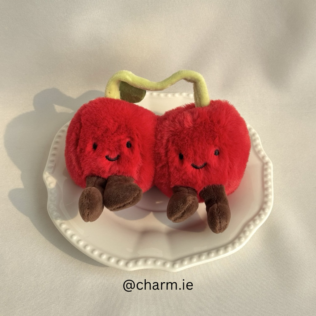 กันตุน ชาร์มซี่ | Jellycat Cherry Bag Charm Cherry Keychain คู่รักน่ารัก Popmart Cute Gift