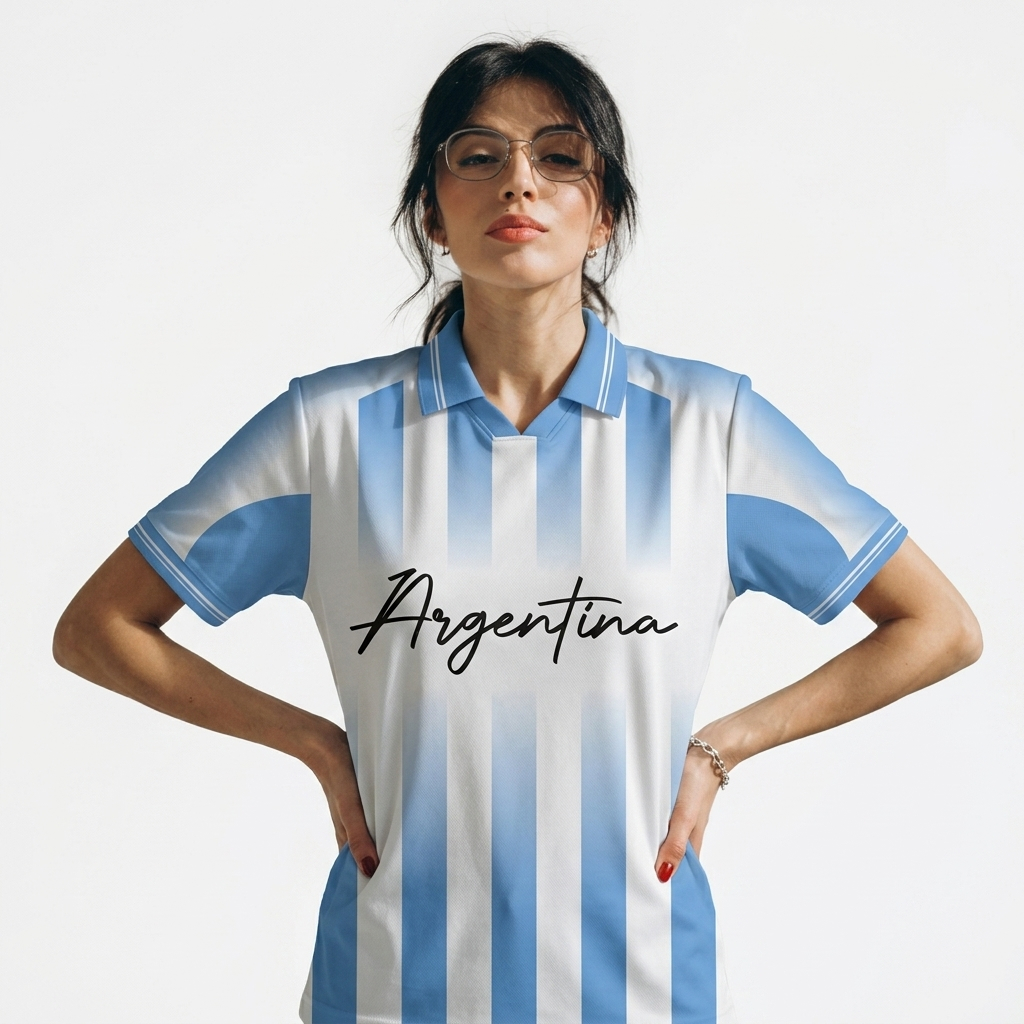 Rabona Vintage Fantasy Jersey ARGENTINA 2026 WORLD CUP / โลโก้ PET 3D / เสื้อแฟนตาซี / เสื้อย้อนยุค 
