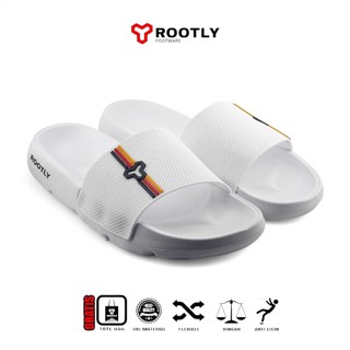 Rootly Sendal Slide on Unisex Putih Olso Germany