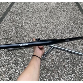 BULLDOSE BAR Platinum Hi-Ten-Steel 25.4 - Bull Mose Bar แฮนด์เหล็กแพลทินัม-Sem 25.4 สามเหลี่ยม Original Platinum ไต้หวัน