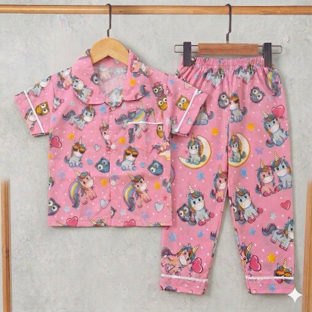 PINK PONY GIRLS PAJAMAS AGES 1-10 ปี / CHILDRENS SUITS