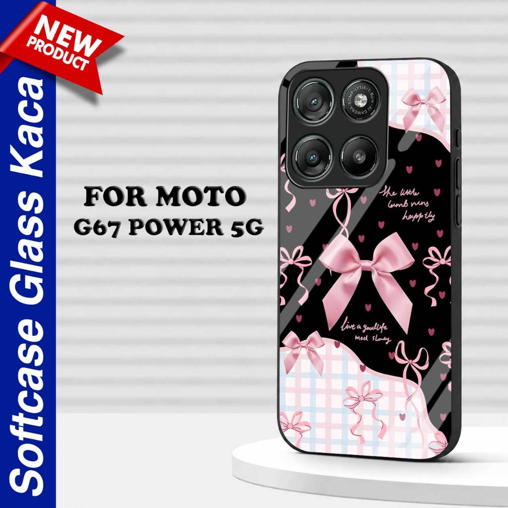 CASING สําหรับ MOTOROLA MOTO G67 POWER 5G [M413] SOFTCASE GLASS GLOSSY GLASS สําหรับ MOTO G67 POWER 