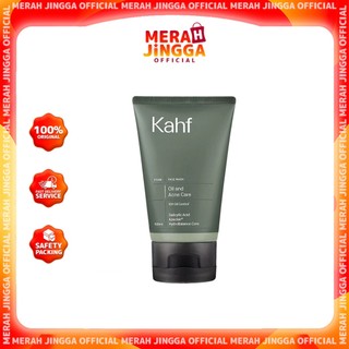 Kahf Oil and Acne Care Face Wash - Sabun Pembersih Wajah Pria Untuk Jerawat | Merah Jingga Official