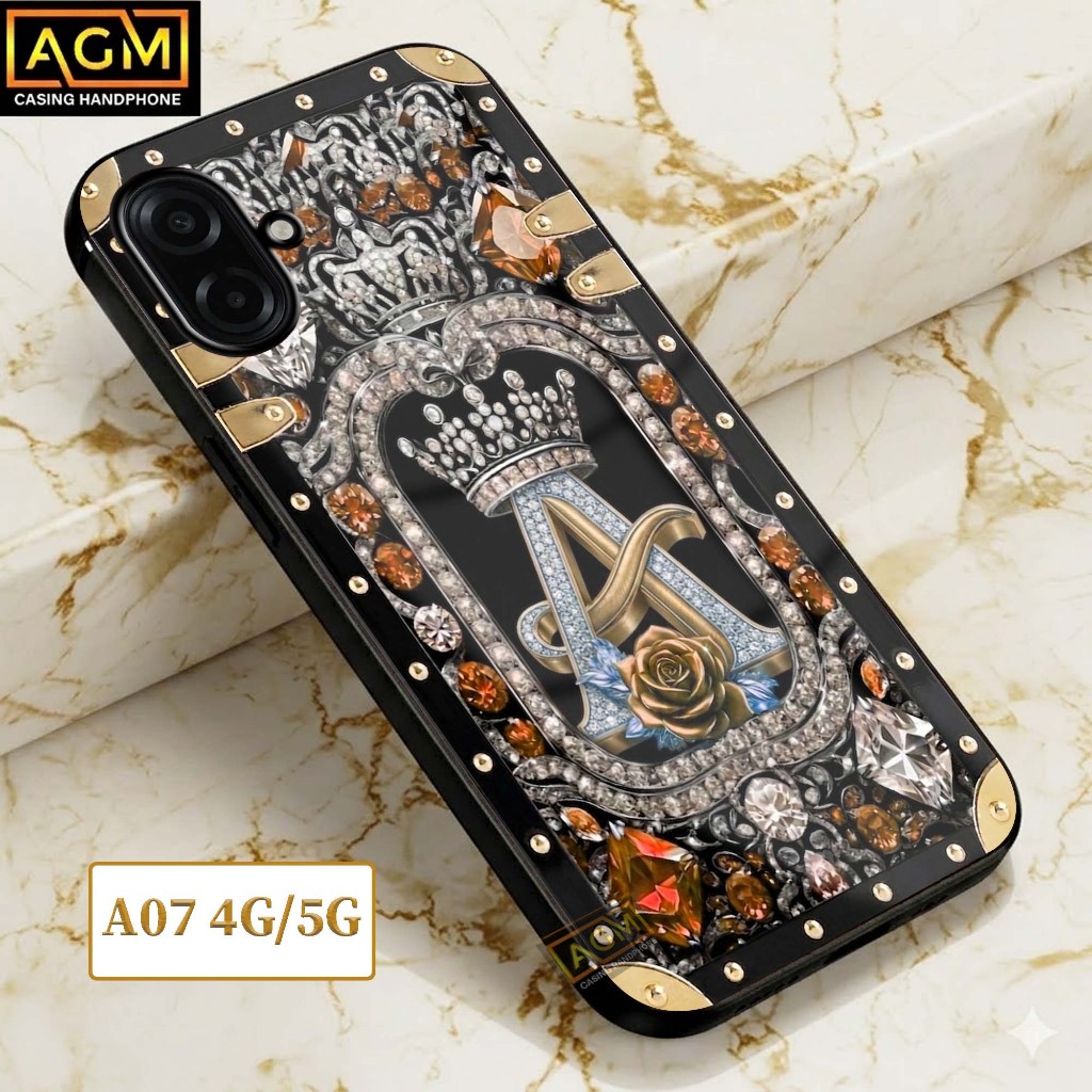 Softcase Samsung A07 4G/5G - เคสใหม่ Full Body / Full Cover เคส Hp Samsung A07 (Initial Motif] - AGM