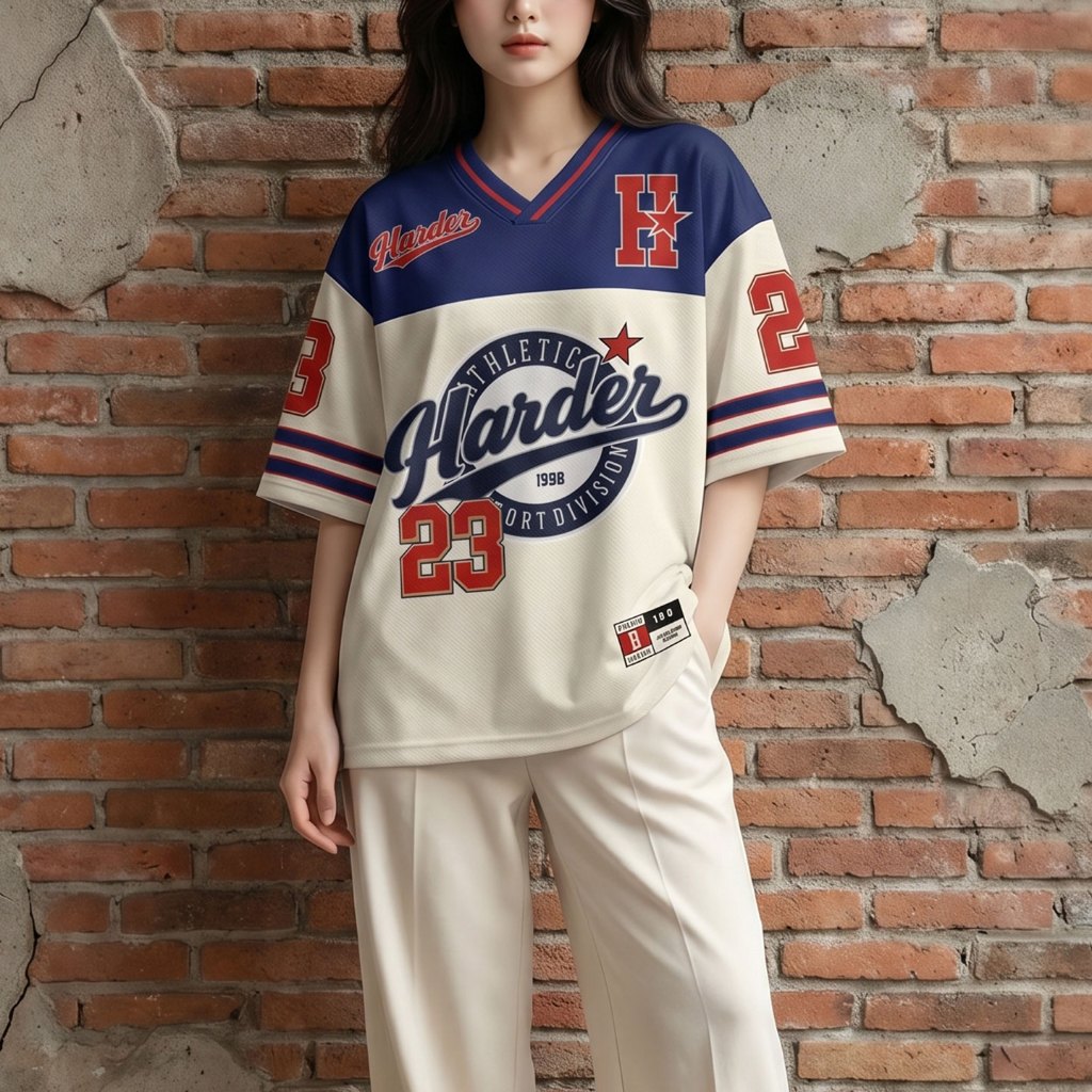OVERSIZE JERSEY ORIGINAL HARDER JERSEY 23 - OVERSIZE DRYFIT เสื้อยืด OVERSIZE VINTAGE JERSEY