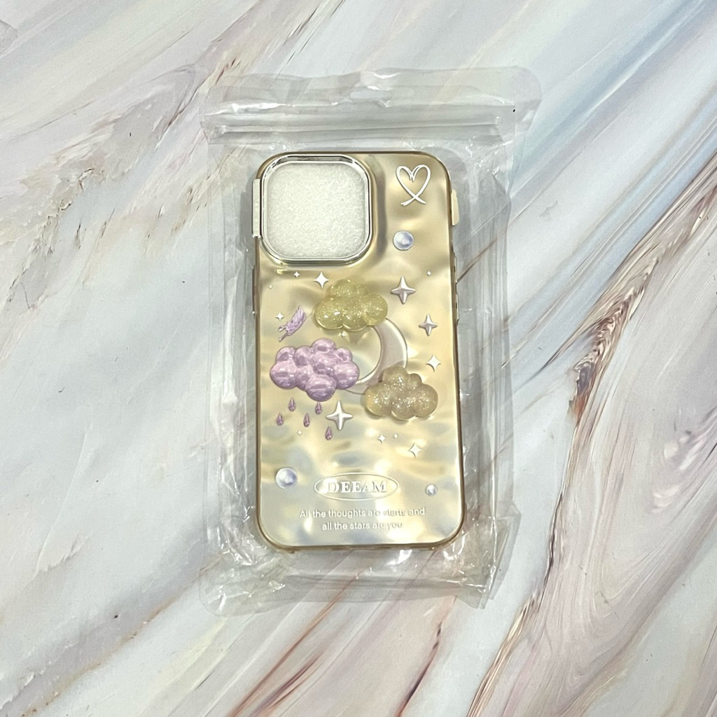 [ใหม่] เคส Iphone 13 Pro / Ip Dreamy Moonlight Cloud Casing / Ribbon Kitten Cat