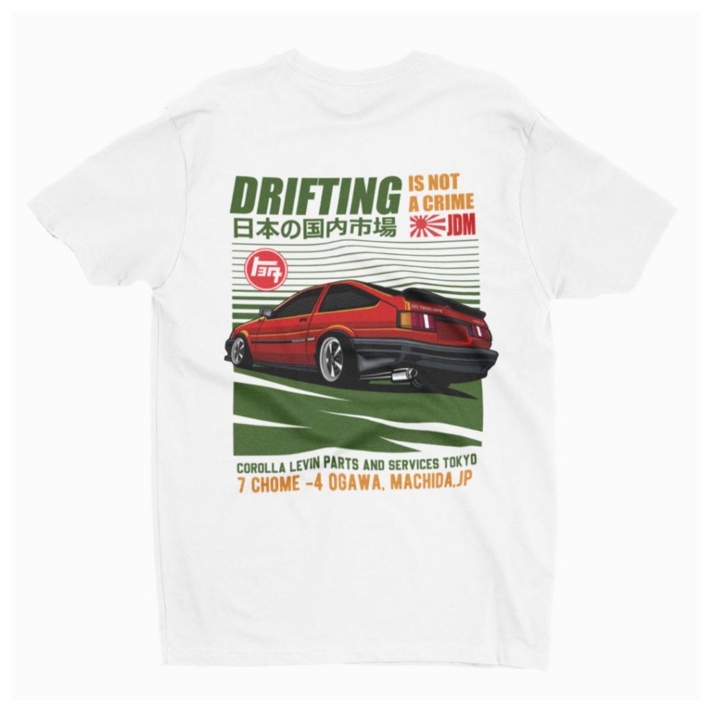 Vintage Retro JDM Car Corolla AE86 เสื้อยืด