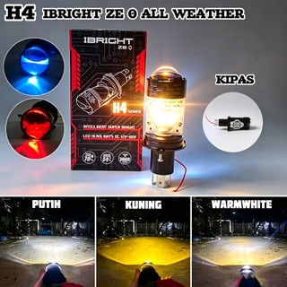 IBRIGHT ZE 0 & ZE 22 lampu utama socket H4 motor mobil ac dc 12-24volt Mini Projector Lens Lensa Motor Mobil Headlamp
