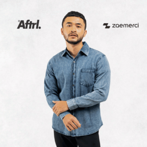 KEMEJA Aftrl X Zeamerci - เสื้อเชิ้ตยีนส์แขนยาว Akasa - Variants ทั้งหมด