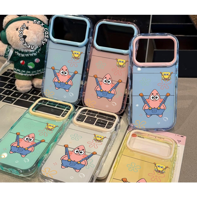 2 IN 1 สี MACAROON CASE PADDY & BOB สําหรับ VIVO Y02 Y03 Y04 Y05 Y15S Y16 Y17 Y17S Y19S Y20 Y21 Y22 