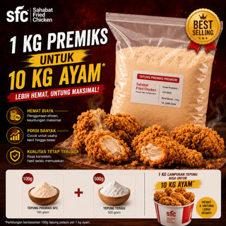 TEPUNG BIANG PREMIKS PREMIUM 1KG untuk 10KG AYAM KENTUCKY