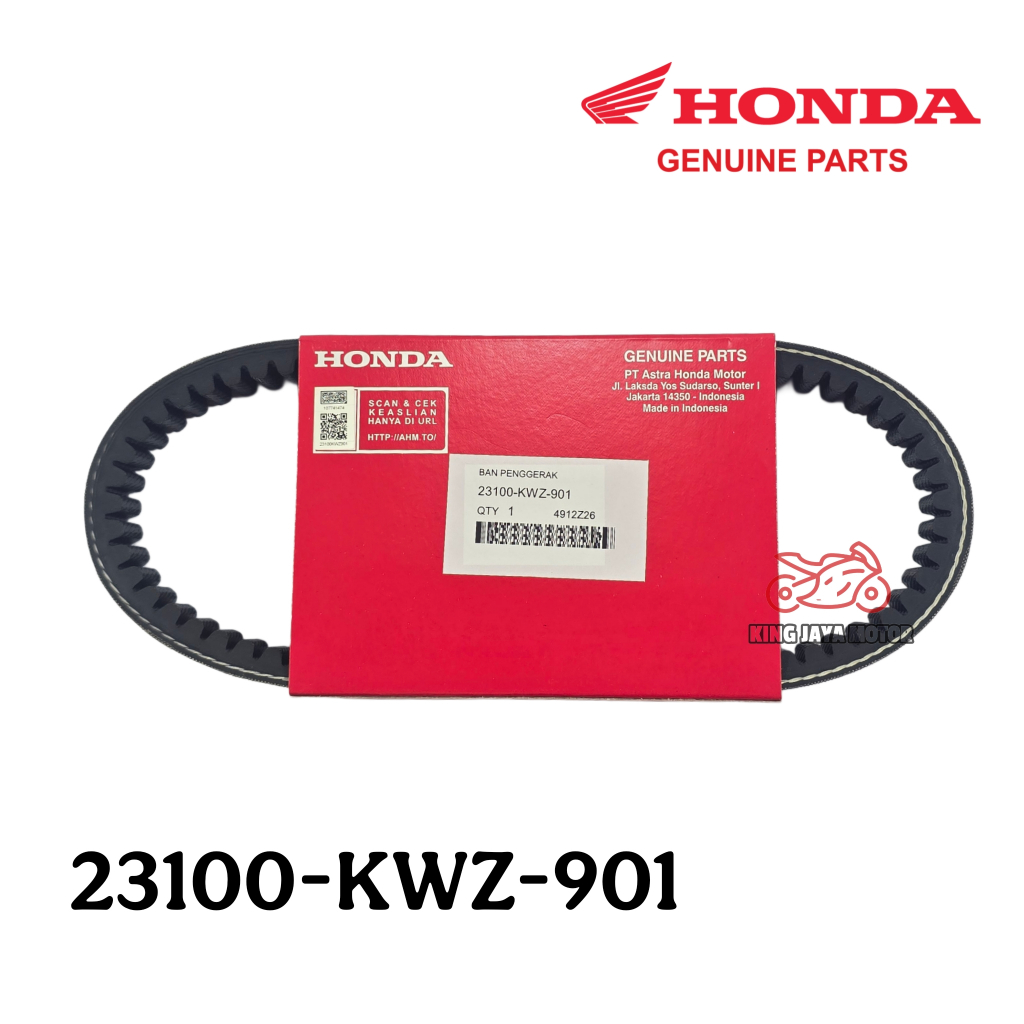 Vanbelt Vbelt V-belt vbell revo ที่มาติก ORIGINAL HONDA 23100-KWZ-901