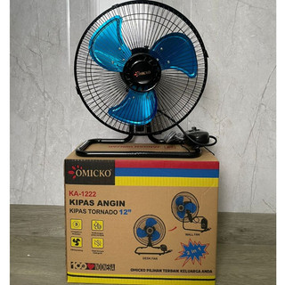 [PROMO] Kipas Angin Tornado Besi 2 in 1 OMICKO KA-1222 – 12 Inch (Meja & Dinding)