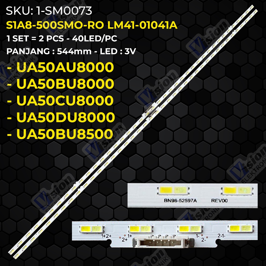 SAMSUNG ไฟแบ็คไลท์ทีวี 50 นิ้ว UA50AU8000 UA50BU8000 UA50CU8000 UA50DU8000 UA50BU8500 S1A8-500SMO-RO