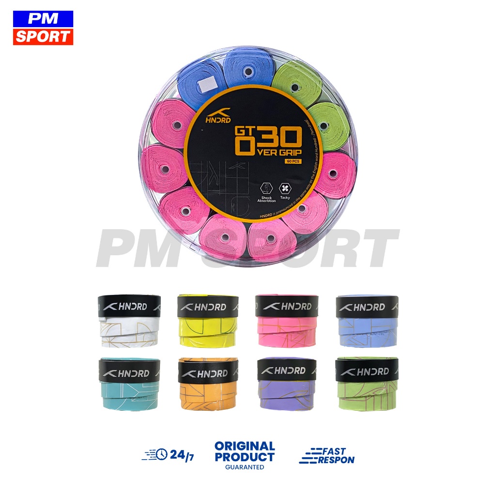 HUNDRED GT0 30 GTO30 BADMINTON CKET RUBBER GRIP OVER GRIP THIN ORIGINAL