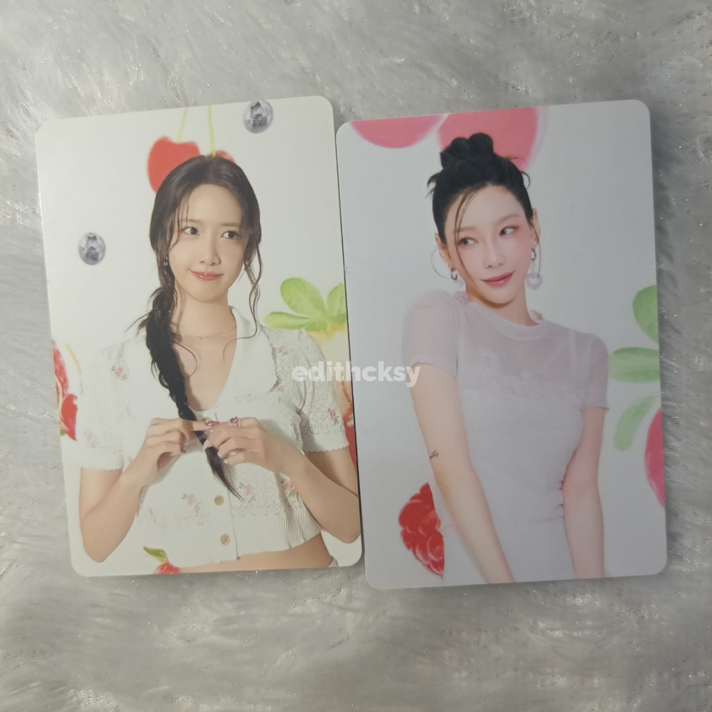 Photocard Girls Generation Taeyeon Yoona PC SNSD Trading Card TC Season Greeting SG25 Unlished Offic